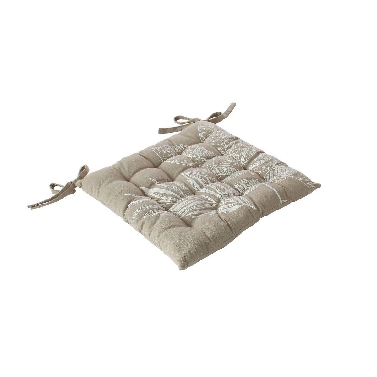 TOILINUX Galette de chaise en coton recyclée NATURA