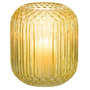 Voir la diapositive 2 : Paris Prix Vase Design en Verre  Droit  17cm Jaune