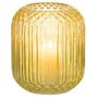 Voir la diapositive 2 : Paris Prix Vase Design en Verre  Droit  17cm Jaune