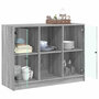 Voir la diapositive 4 : VIDAXL Buffet sonoma gris 102x37x75,5 cm bois d'ingenierie