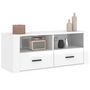 Voir la diapositive 4 : VIDAXL Meuble TV Blanc brillant 100x35x40 cm Bois d'ingenierie