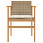 Voir la diapositive 5 : VIDAXL Chaises de jardin coussins lot de 2 beige resine tressee bois
