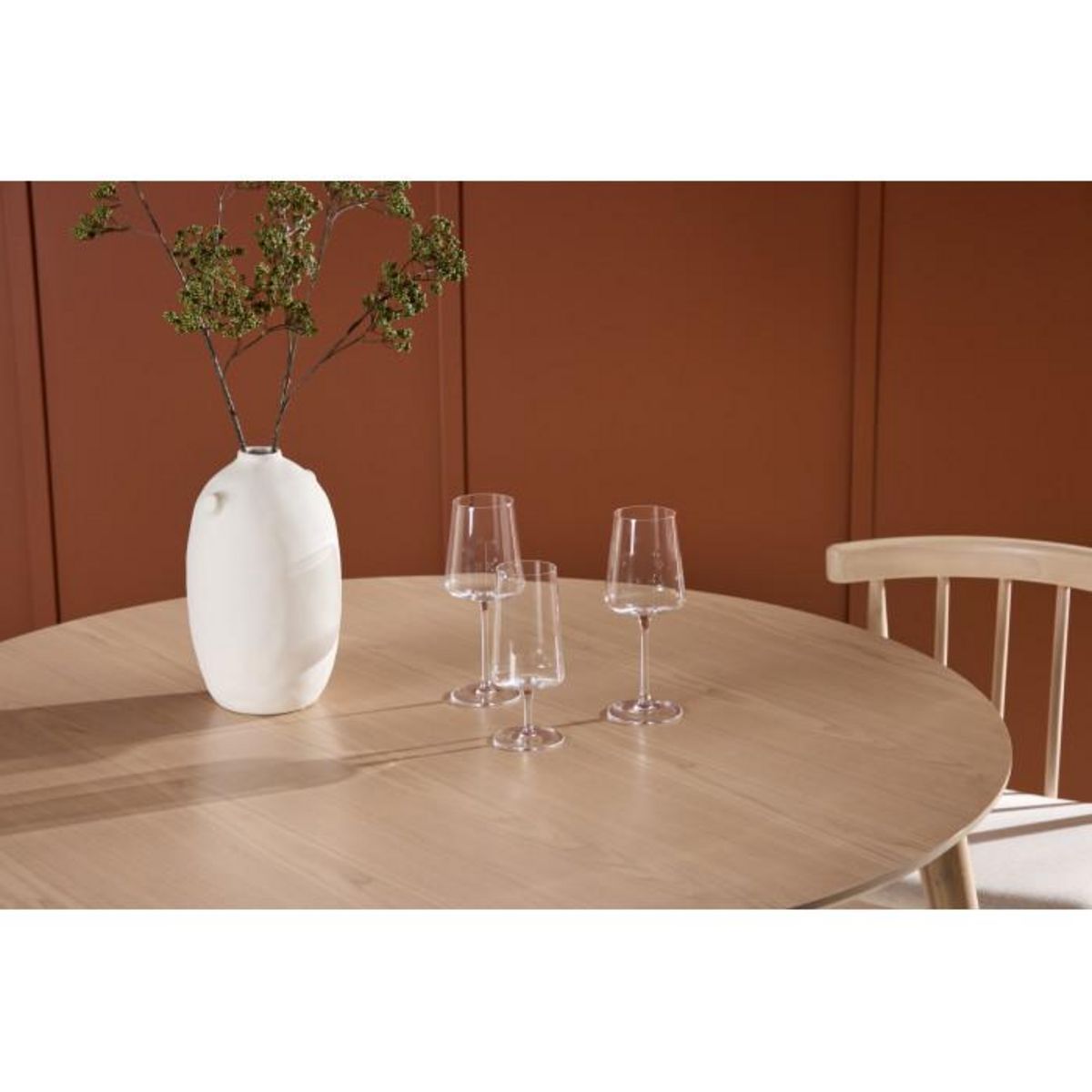 Paris Prix Table à Manger Ronde  Flora  120cm Naturel