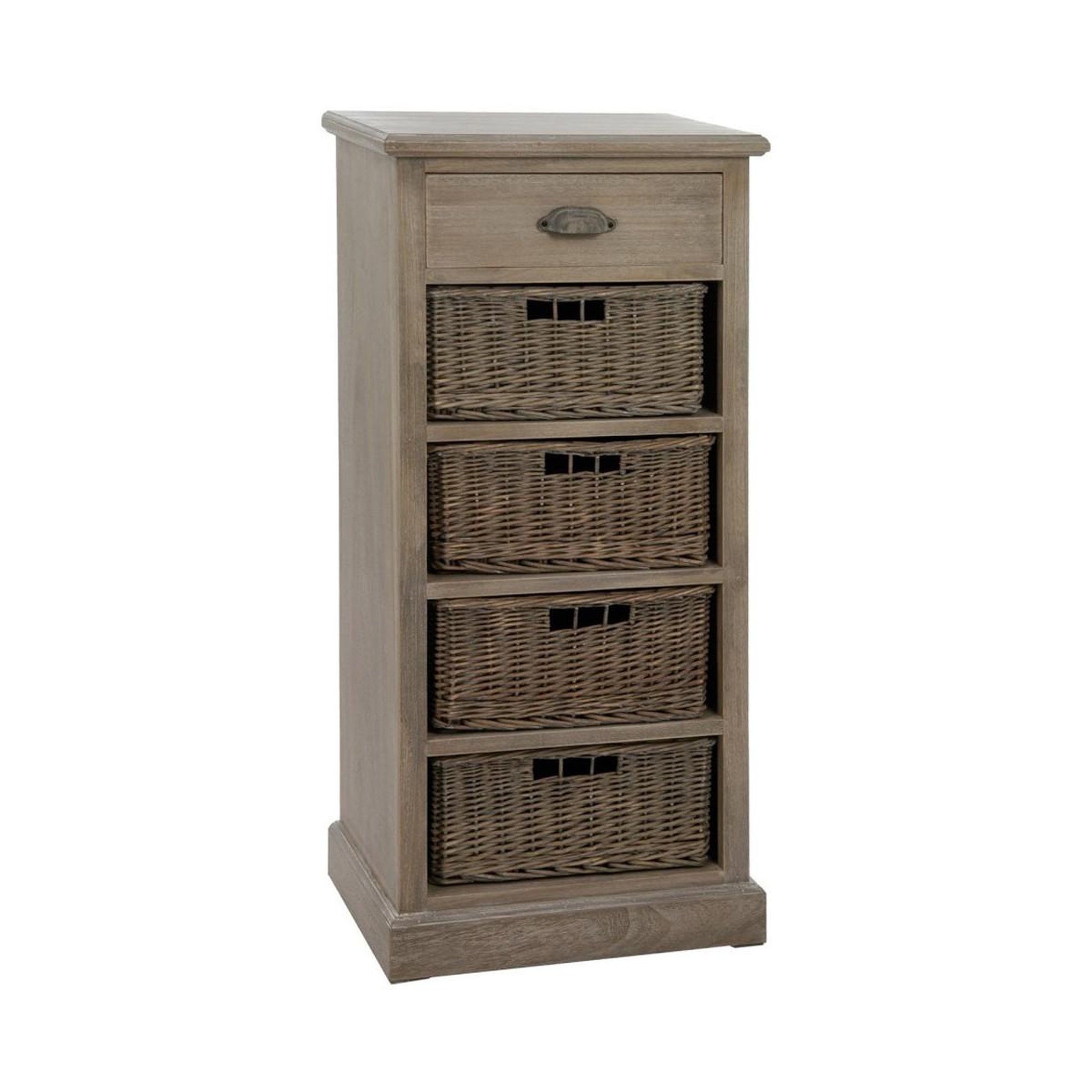 J-LINE Commode 4 paniers & 1 tiroir  catherine  107cm naturel