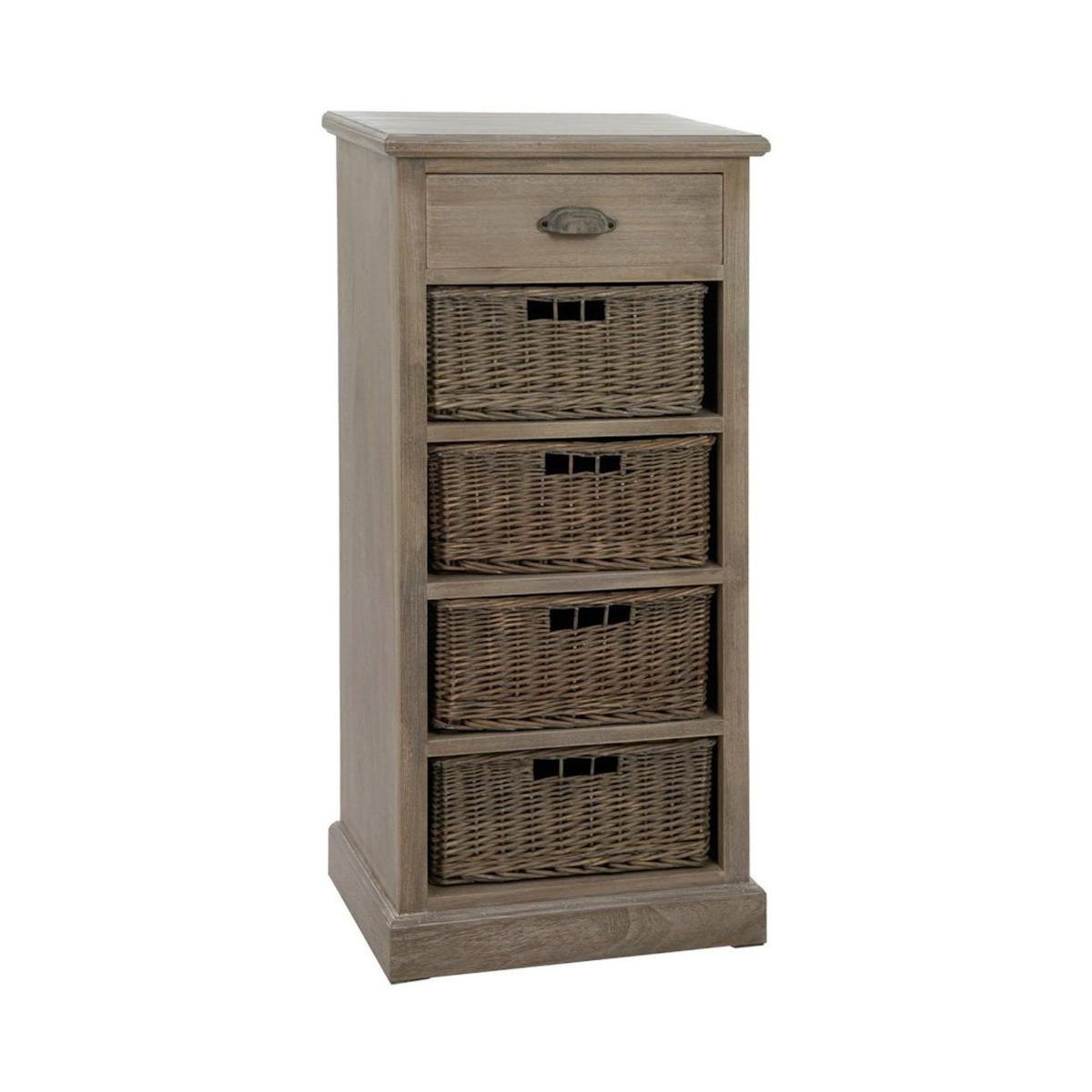 Paris Prix Commode 4 Paniers & 1 Tiroir  Catherine  107cm Naturel