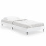 Voir la diapositive 2 : VIDAXL Cadre de lit sans matelas blanc brillant 75x190 cm