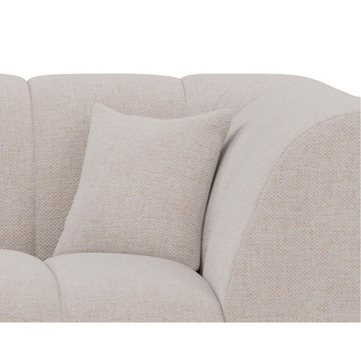 LISA DESIGN Curtis - canapé d'angle gauche 4 places avec accoudoir en tissu texturé