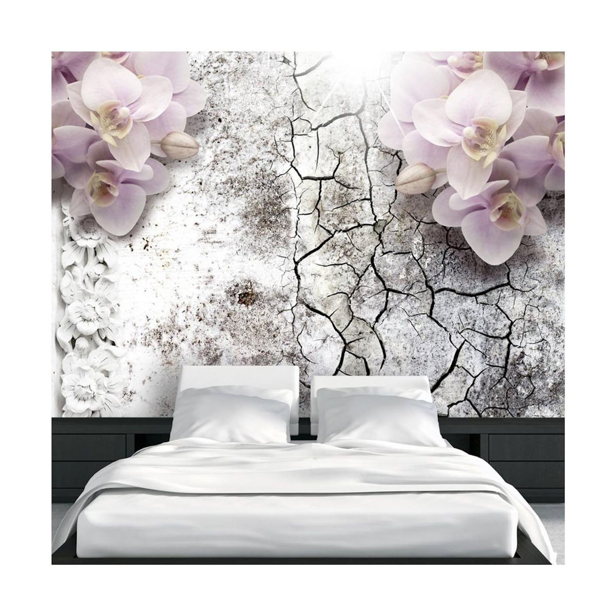 Paris Prix Papier Peint  Bright Red Orchids