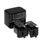 Voir la diapositive 5 : CONTINENTAL EDISON Friteuse a Air Sans huile CONTINENTAL EDISON - RFRSH24002CB - 9 L - Double bacs - 2400W - Noir