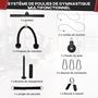 Voir la diapositive 4 : HOMCOM Station de musculation - station de traction poulie haute à fixer au plafond - barre traction et autres accessoires inclus