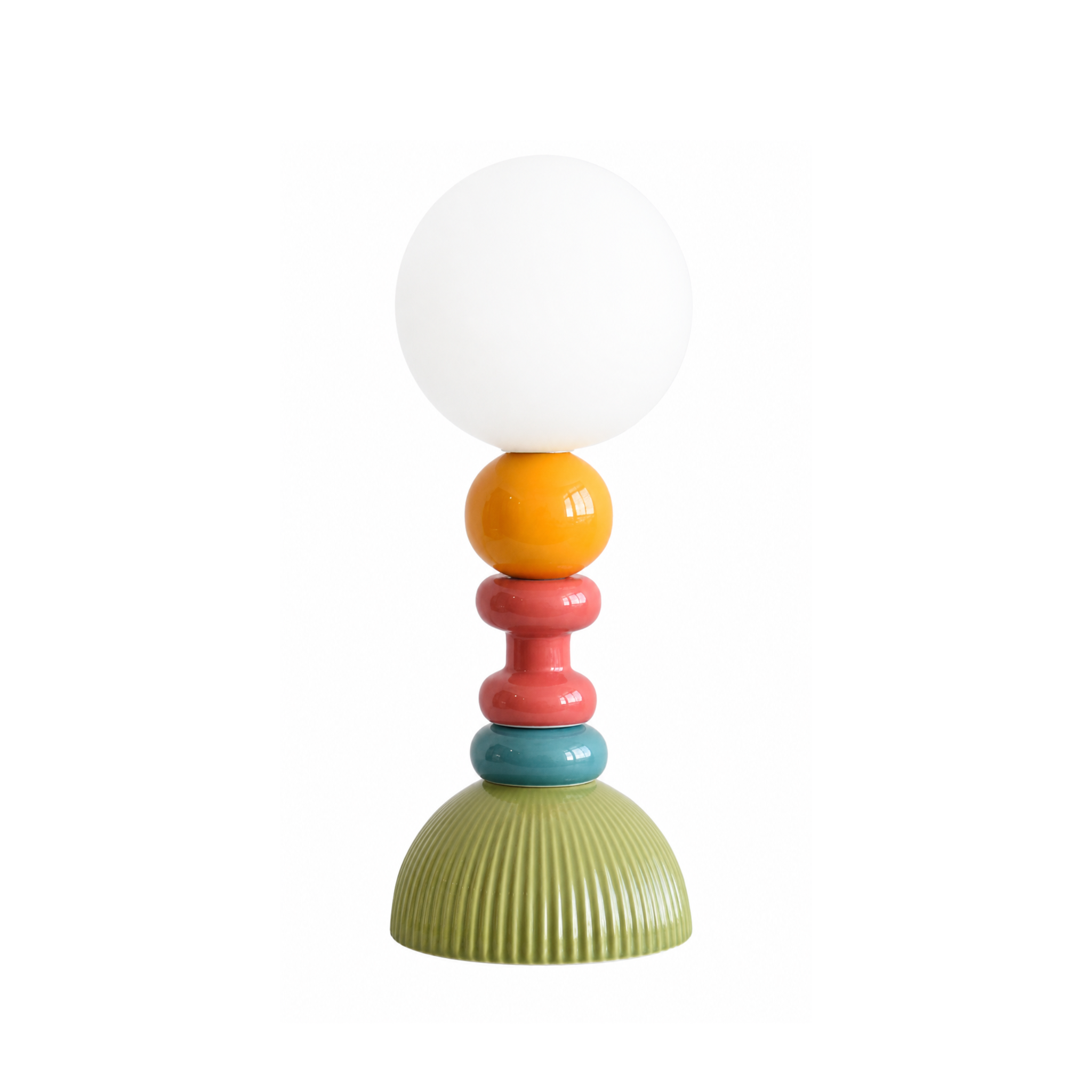 MAISON PAVANE Lampe à poser en céramique multicolore-Pili