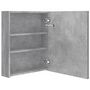 Voir la diapositive 5 : VIDAXL Armoire de salle de bain a miroir LED Gris beton 50x14x60 cm