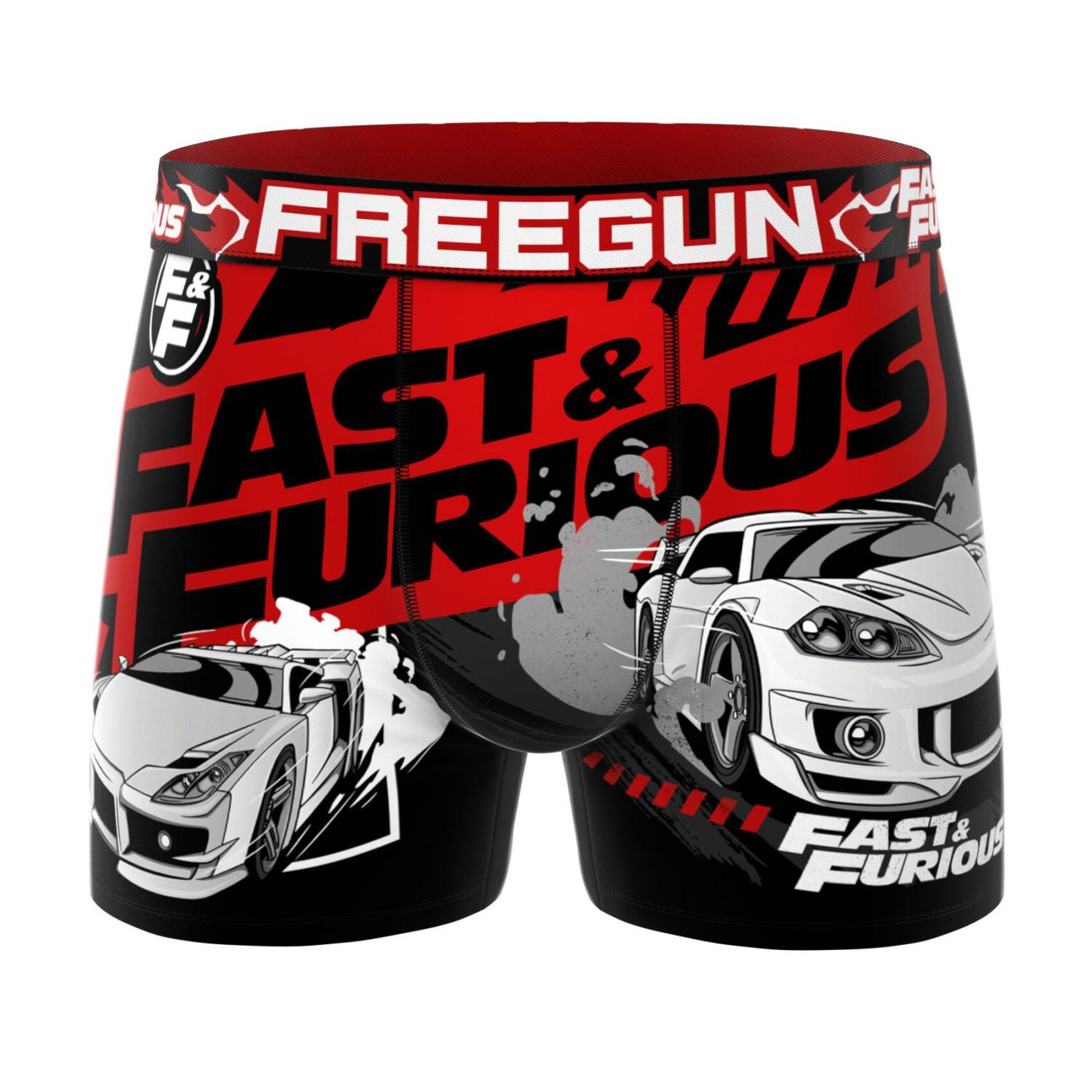 Voir la diapositive 5 : FREEGUN Lot de 3 boxers enfant Fast and furious