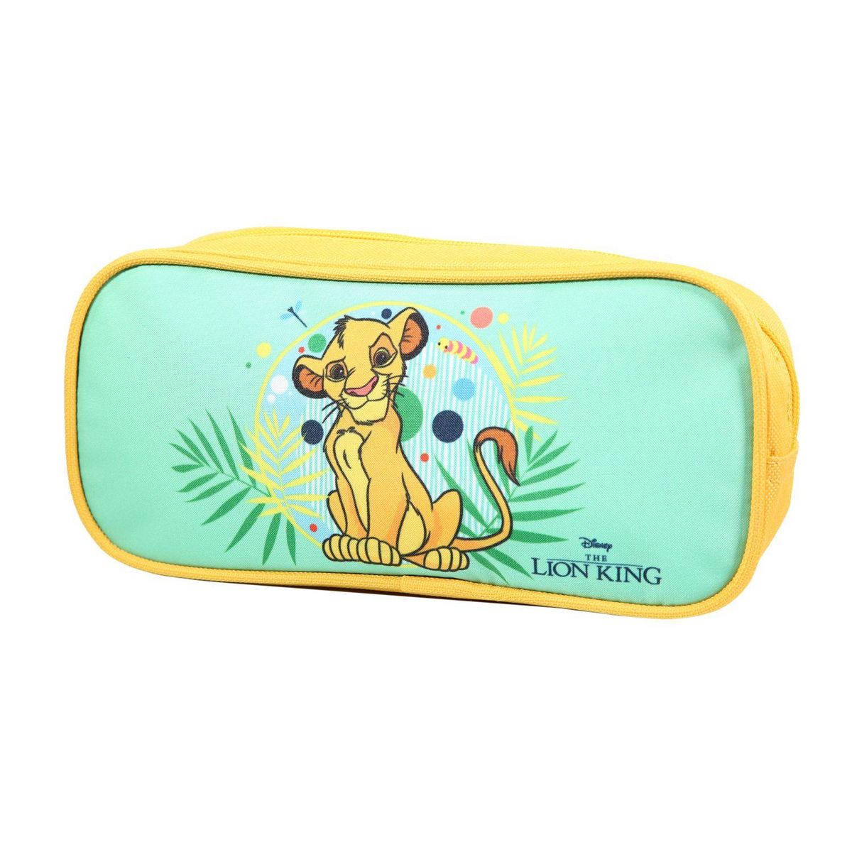 Bagtrotter BAGTROTTER Trousse scolaire rectangulaire Le Roi Lion Verte