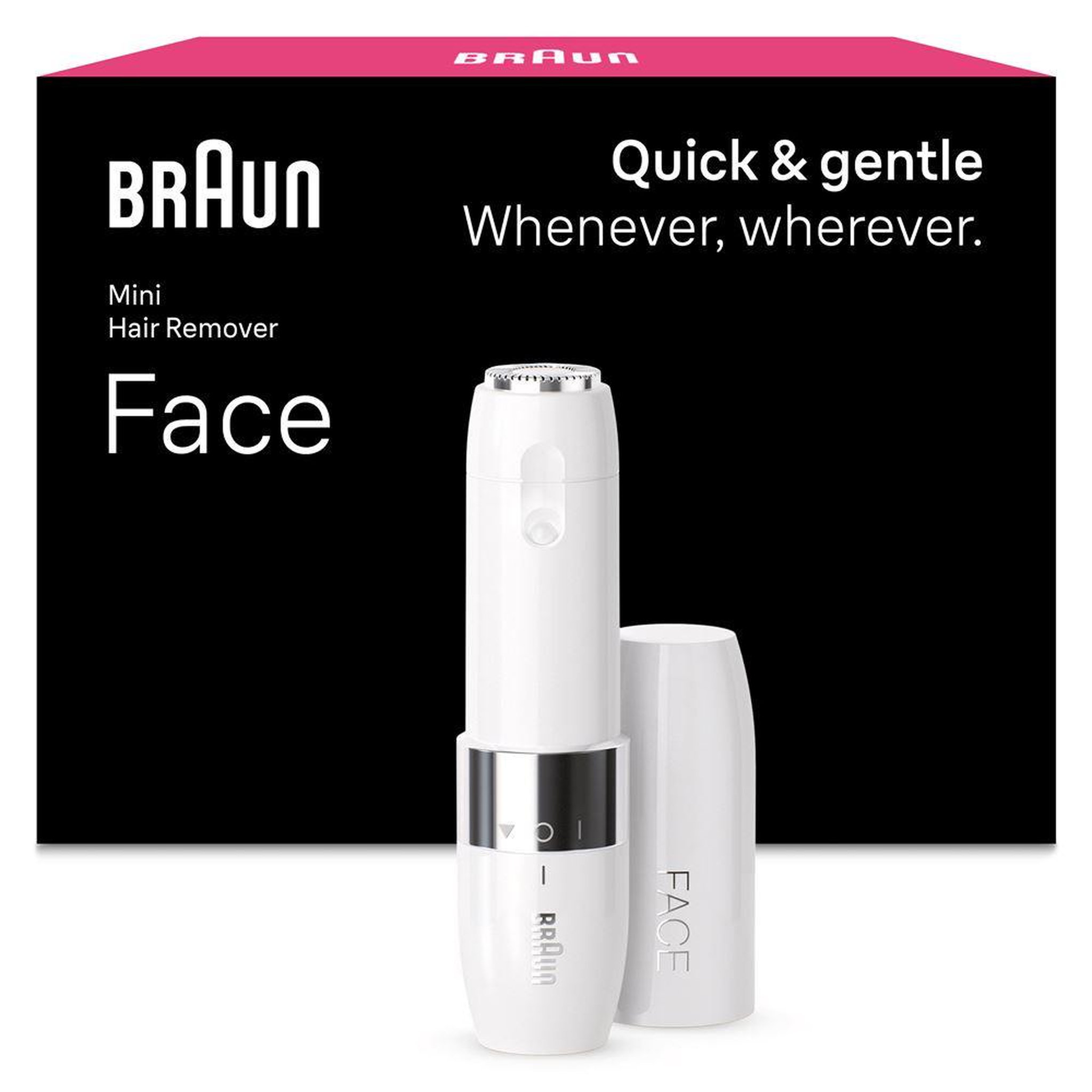 BRAUN Braun face fs 1000 mini rasoir visage électrique blanc à tête rotative et smartlight