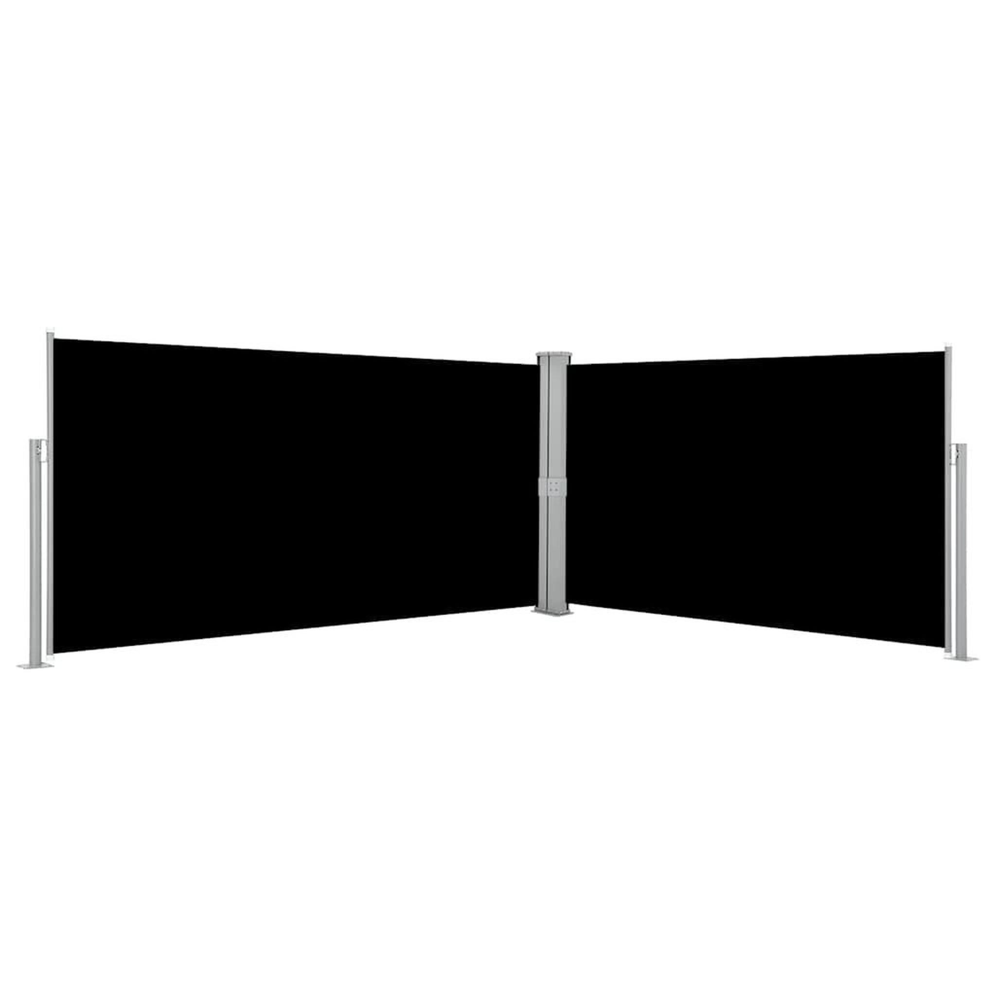 VIDAXL Auvent lateral retractable noir 160 x 600 cm