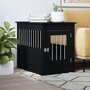 Voir la diapositive 1 : VIDAXL Meuble de cage pour chiens noir 55x80x68 cm bois d'ingenierie