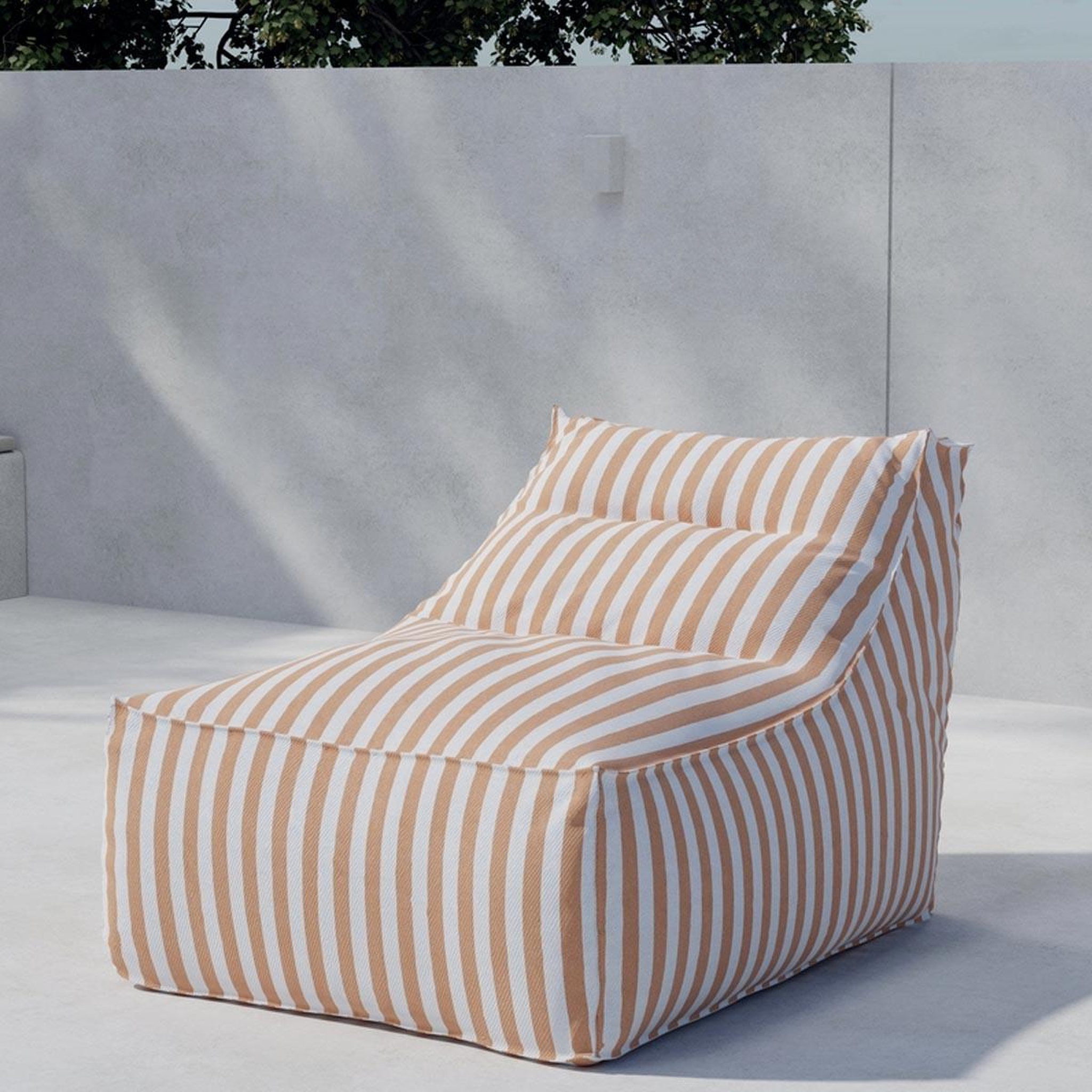 Voir la diapositive 3 : Paris Prix Bain de soleil à rayures  redang  118cm orange & blanc