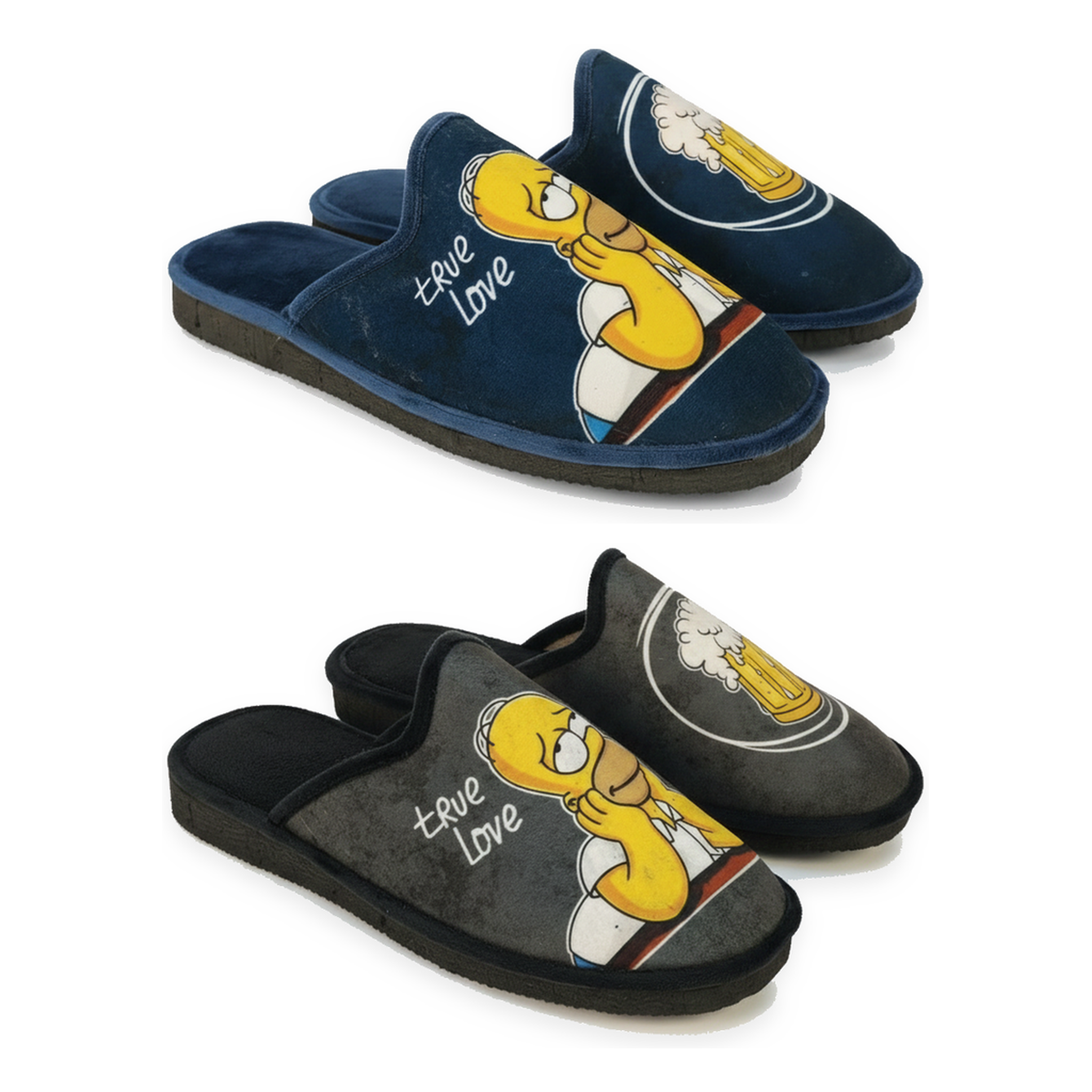 Voir la diapositive 3 : OZABI Ozabi pack de 2 paires pantoufles mules homme fantaisie motif dessin animé