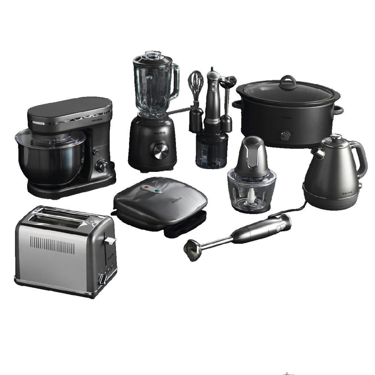 SALTER Mixeur plongeant Salter Cosmos gris métallique