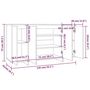 Voir la diapositive 6 : VIDAXL Buffet Sonoma gris 135x41x75 cm Bois d'ingenierie