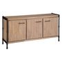 Voir la diapositive 1 : ATMOSPHERA Buffet design bois et métal industriel Siam - L. 160 x H. 80 cm - Noir