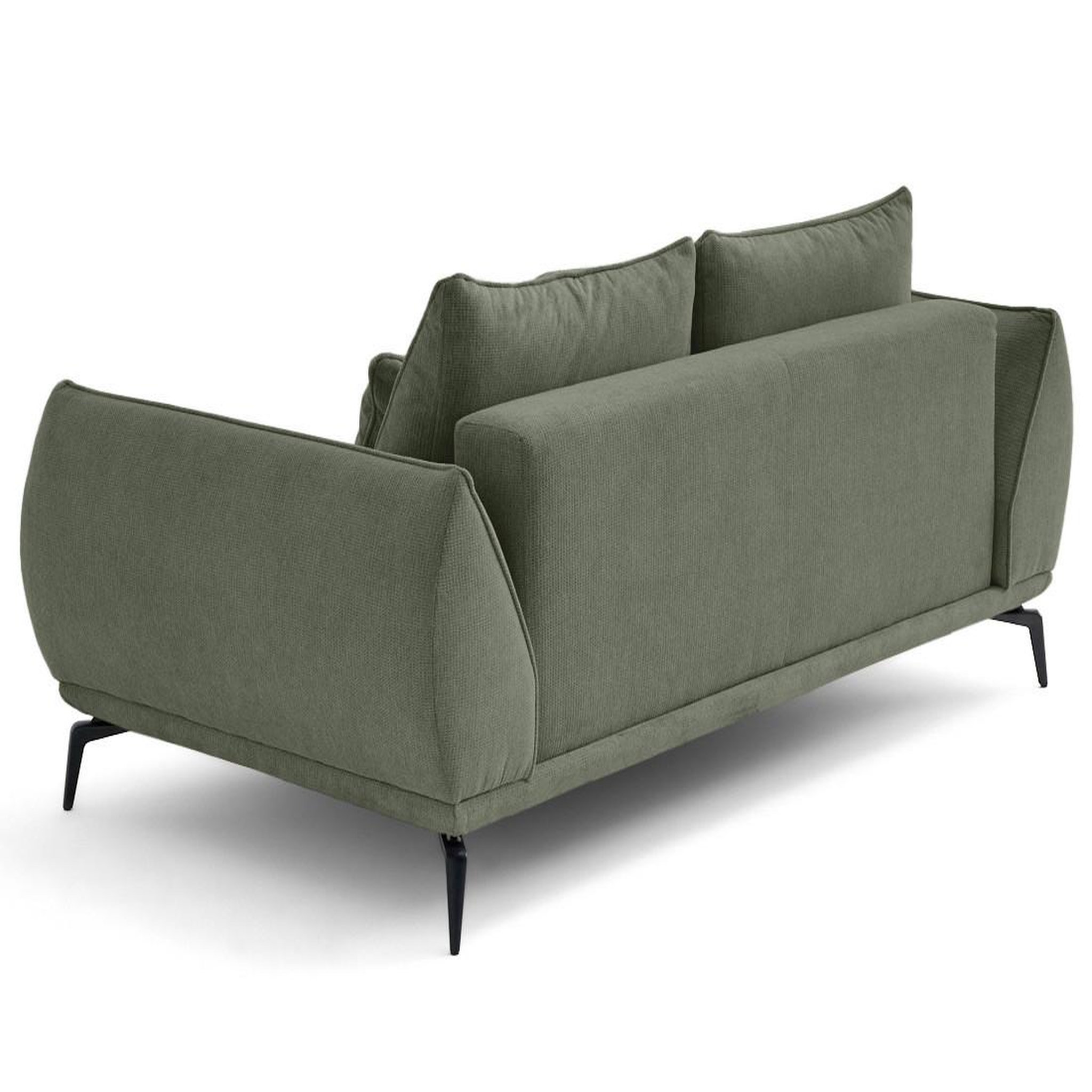 Voir la diapositive 5 : LISA DESIGN Arica - canapé droit 2 places en tissu texturé