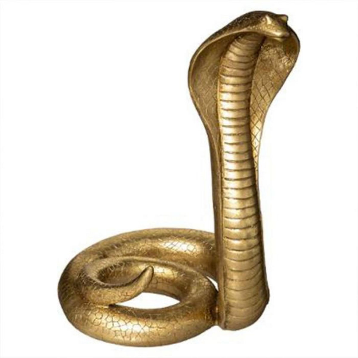 ATMOSPHERA Statue Déco  Cobra  36cm Or