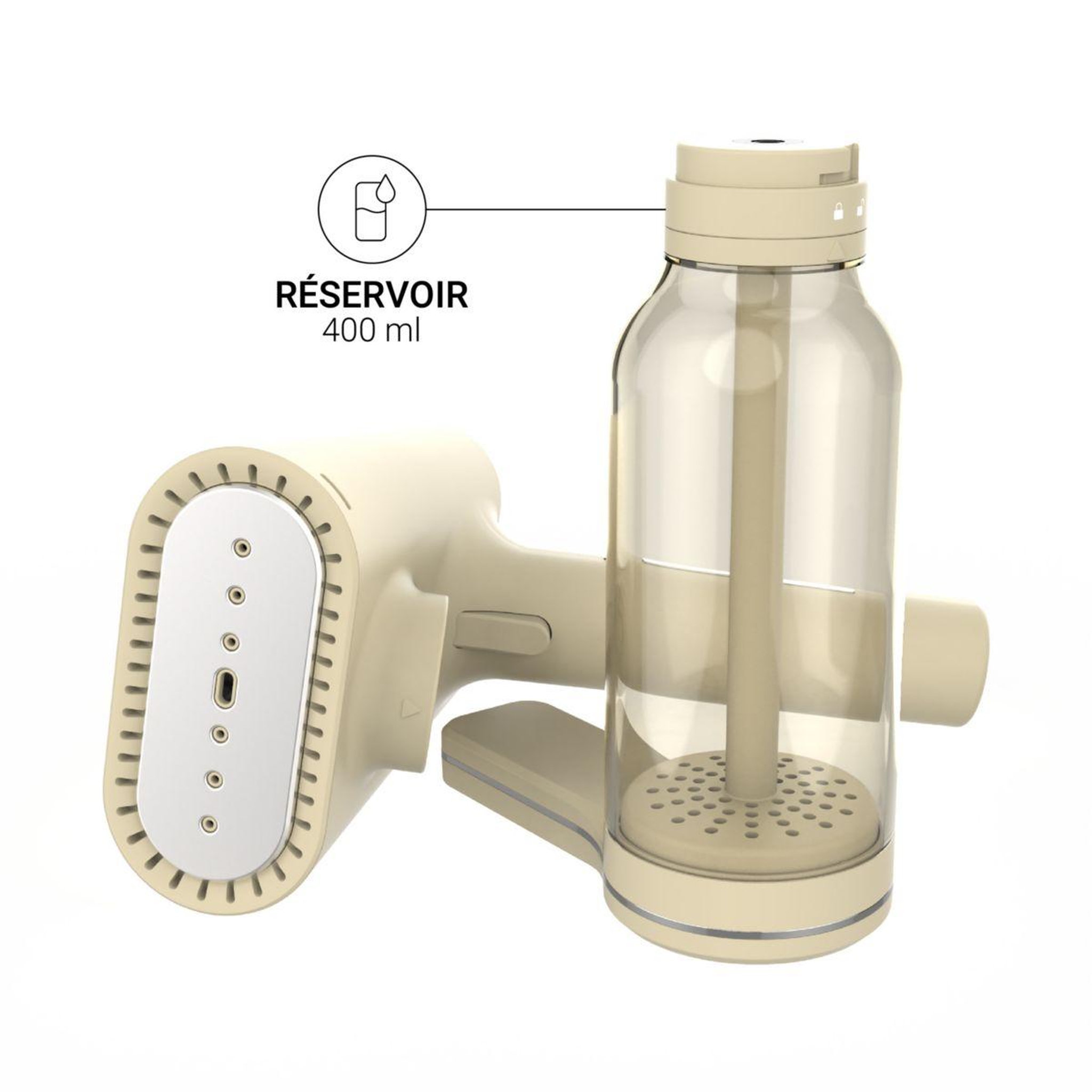Voir la diapositive 5 : Steamone Défroisseur vapeur Cream 400 Karl XL Rust