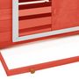 Voir la diapositive 5 : VIDAXL Poulailler Rouge et blanc 152x96x110 cm Bois de sapin massif