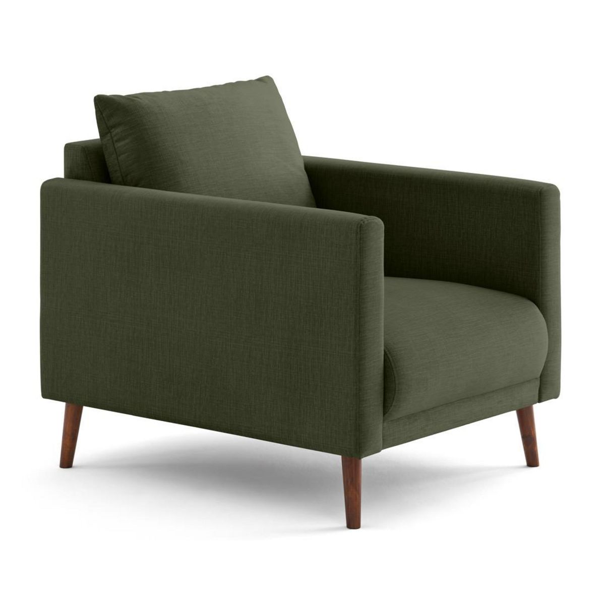 LISA DESIGN Ostrava - fauteuil en velours pieds en bois