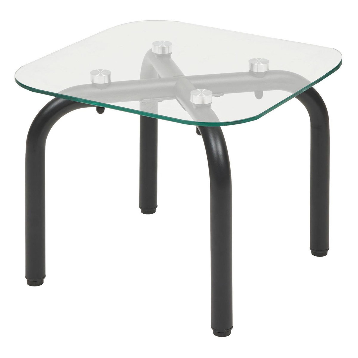 ATMOSPHERA Ensemble de 2 tables à café en verre HECATE - Noir