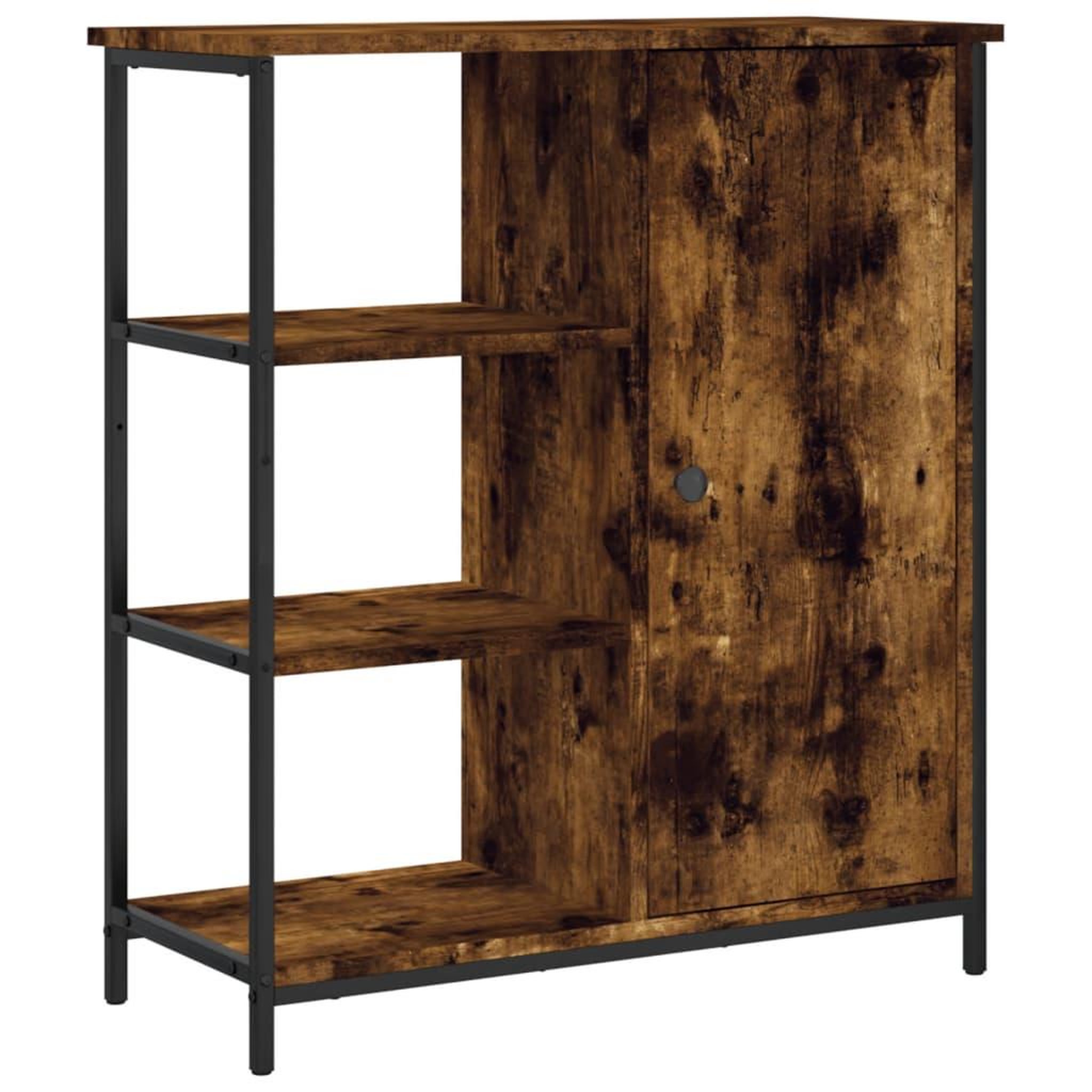 Voir la diapositive 2 : VIDAXL Buffet chene fume 70x30x80 cm bois d'ingenierie