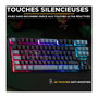 Voir la diapositive 4 : THE G-LAB Clavier Gamer - The G-Lab - KEYZ CAESIUM - RGB - Noir & gris - TKL