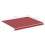Voir la diapositive 6 : VIDAXL Tissu de remplacement pour auvent Bordeaux rouge 3x2,5 m