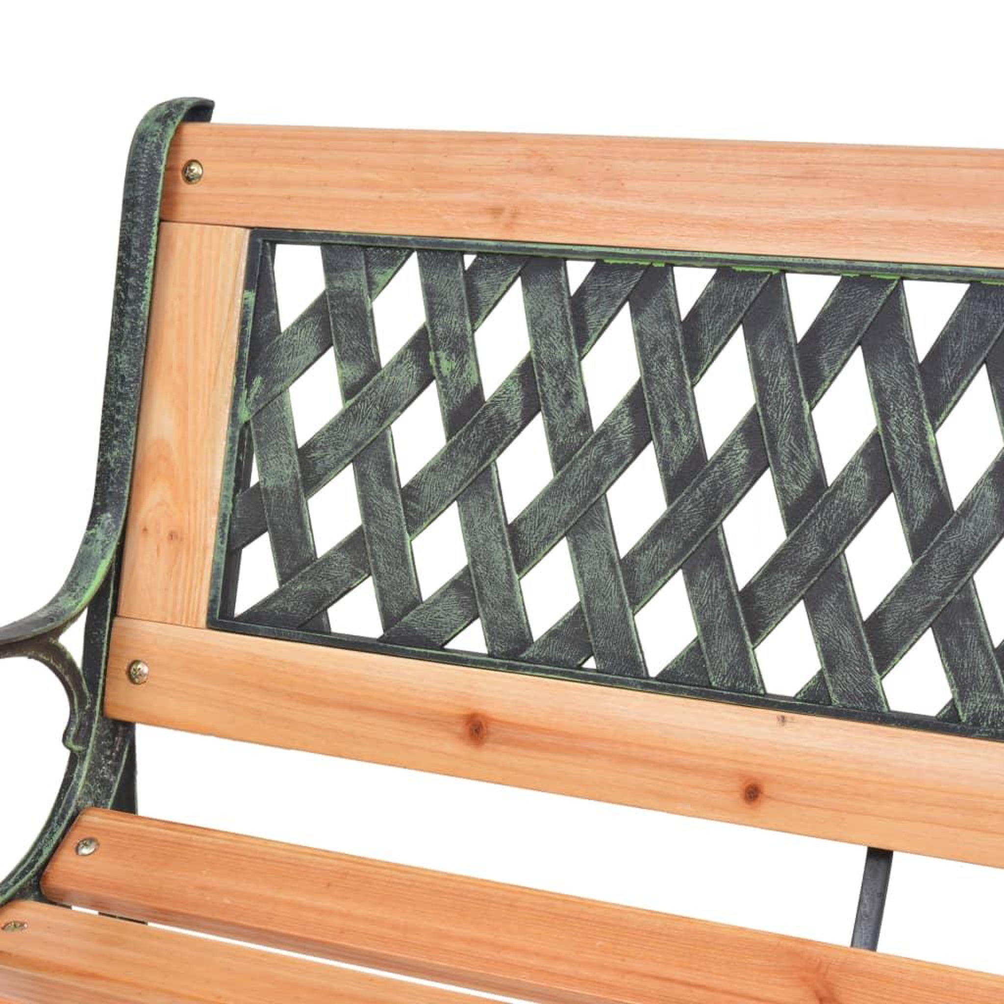 Voir la diapositive 5 : VIDAXL Banc de jardin 116 cm Fonte et bois massif de sapin