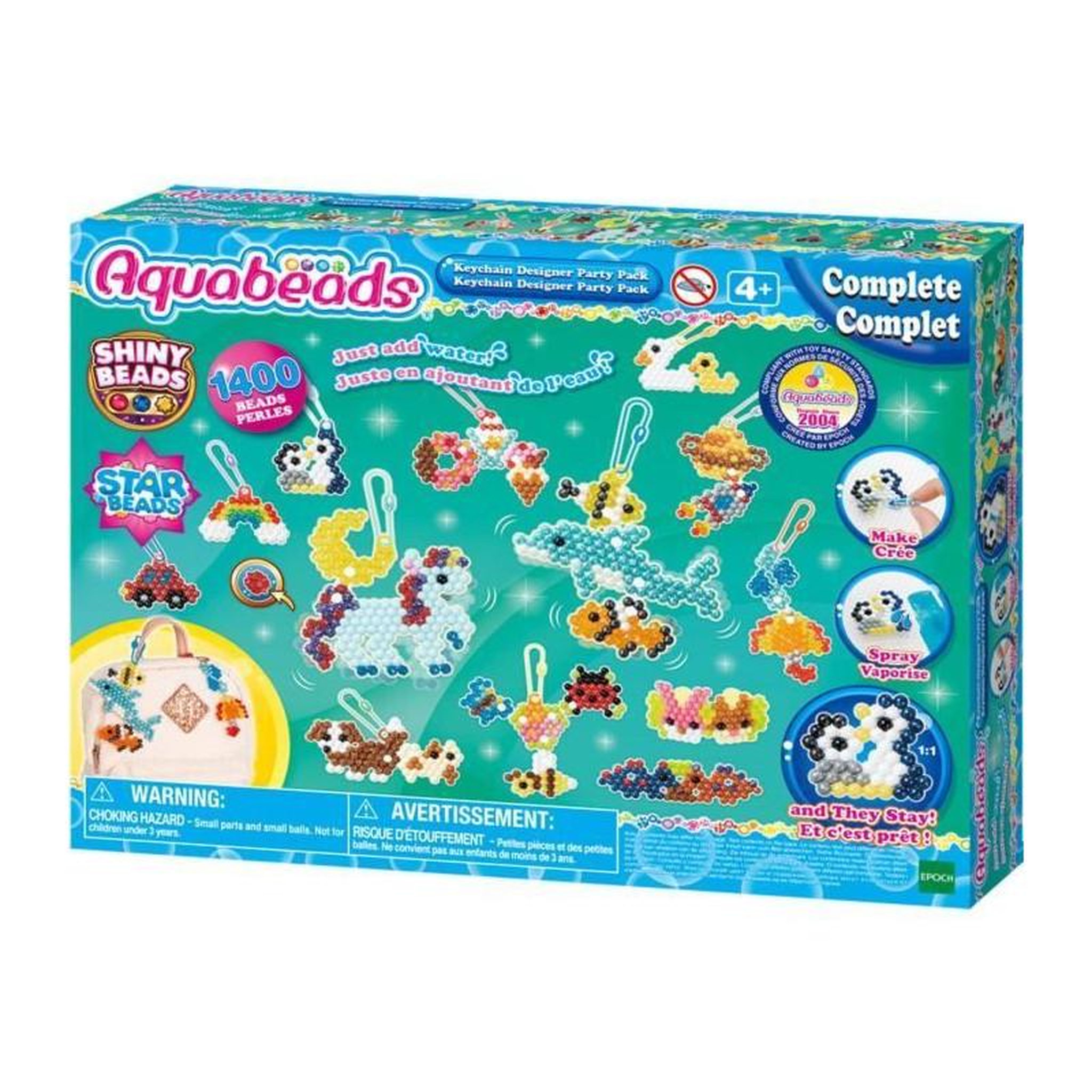 Voir la diapositive 2 : Aquabeads Coffret création - AQUABEADS 35025 - Mes porte-clés et suspensions