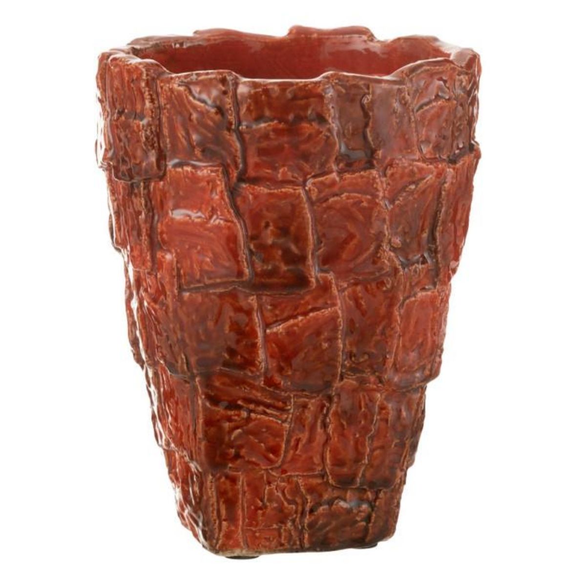 Paris Prix Vase Design en Céramique  Akane  28cm Rouge