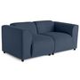 Voir la diapositive 2 : LISA DESIGN Suaro - canapé modulable 2 places en tissu texturé