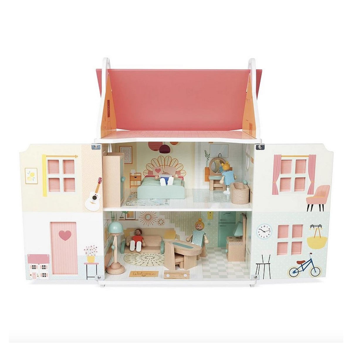 Juratoys-Janod Maison de poupees en bois -