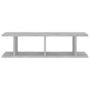 Voir la diapositive 5 : VIDAXL Etageres murales 2 pcs Gris beton 75x18x20 cm bois d'ingenierie