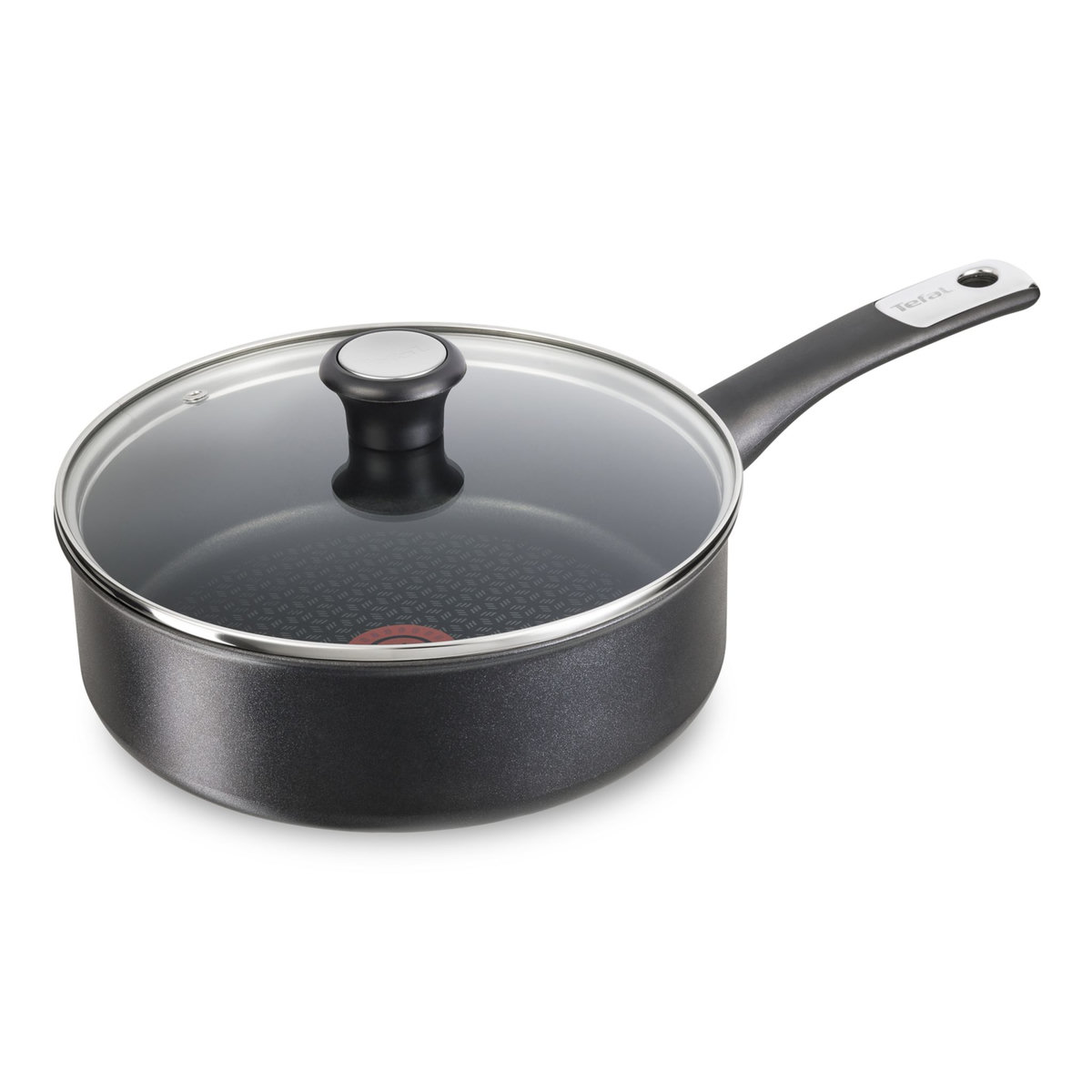 TEFAL Sauteuse 24 cm, Induction, Revetement antiadhésif, Couvercle verre, Ergonomique, Fabriqué