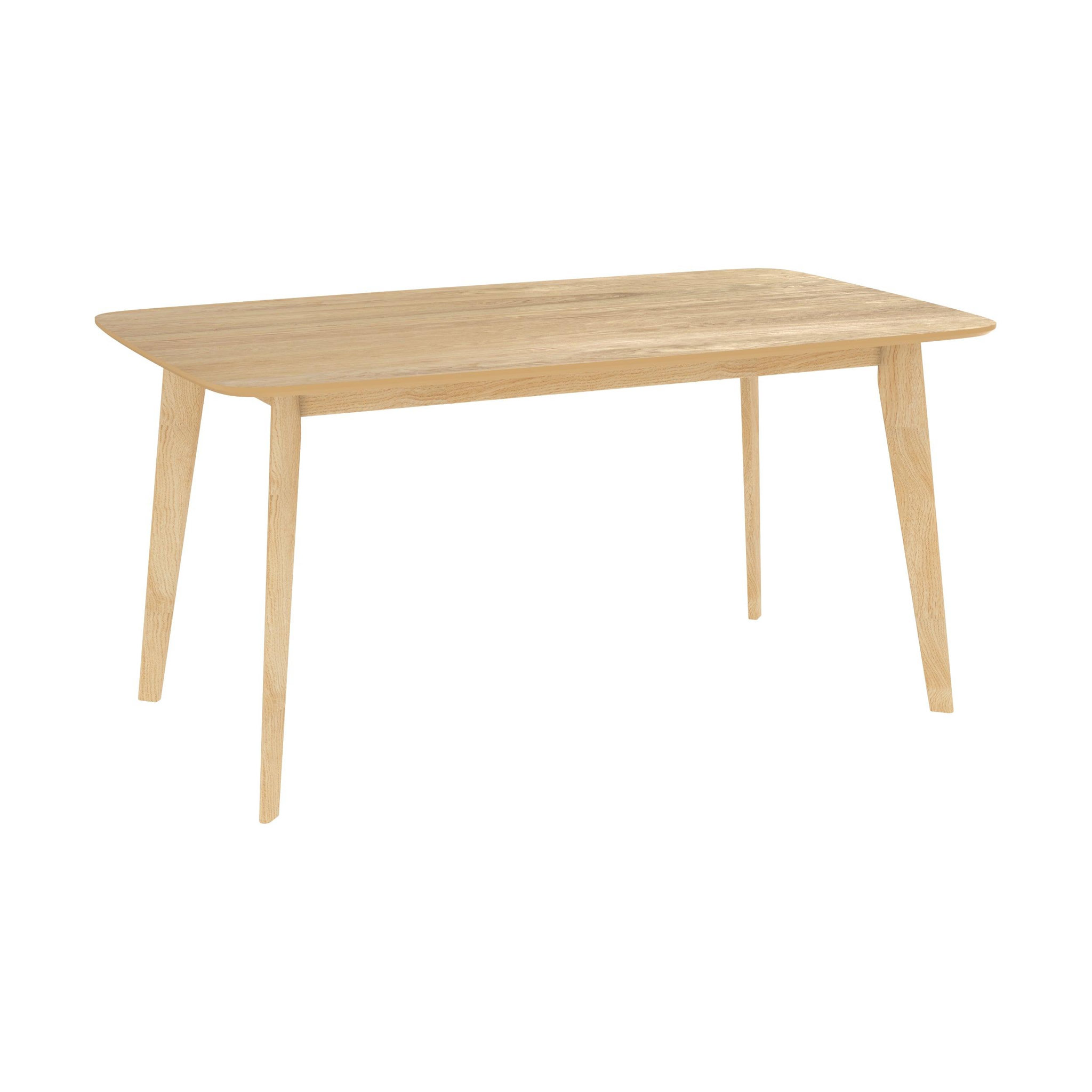 MAISON PAVANE Table rectangulaire 6 personnes en bois clair 150 cm-oman