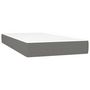 Voir la diapositive 5 : VIDAXL Sommier a lattes de lit avec matelas Gris fonce 80x200 cm Tissu