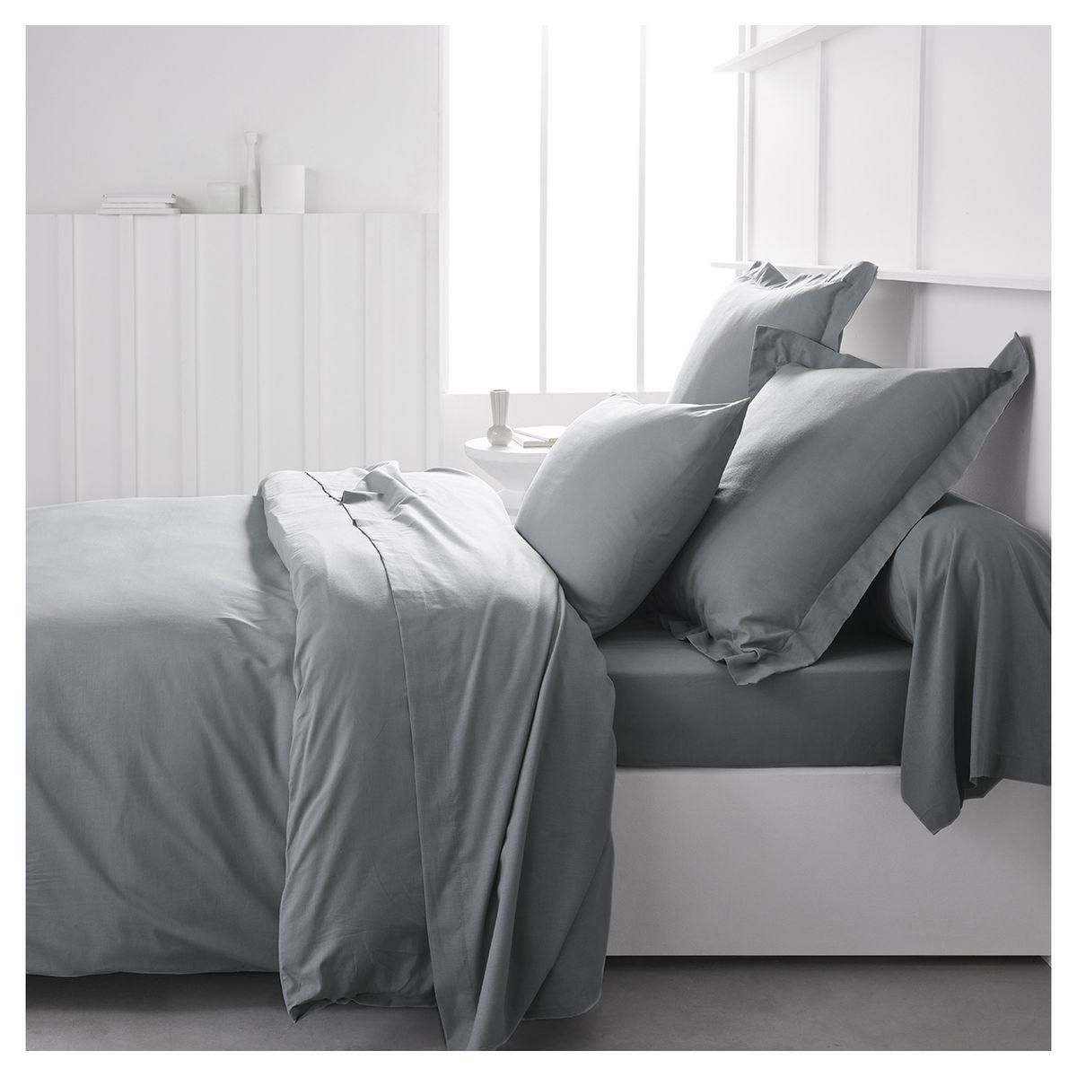 TODAY Housse de Couette unie en Coton 57 fils