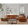 Voir la diapositive 4 : LISA DESIGN Vermont - canapé panoramique d'angle droit - 7 places - convertible - en tissu