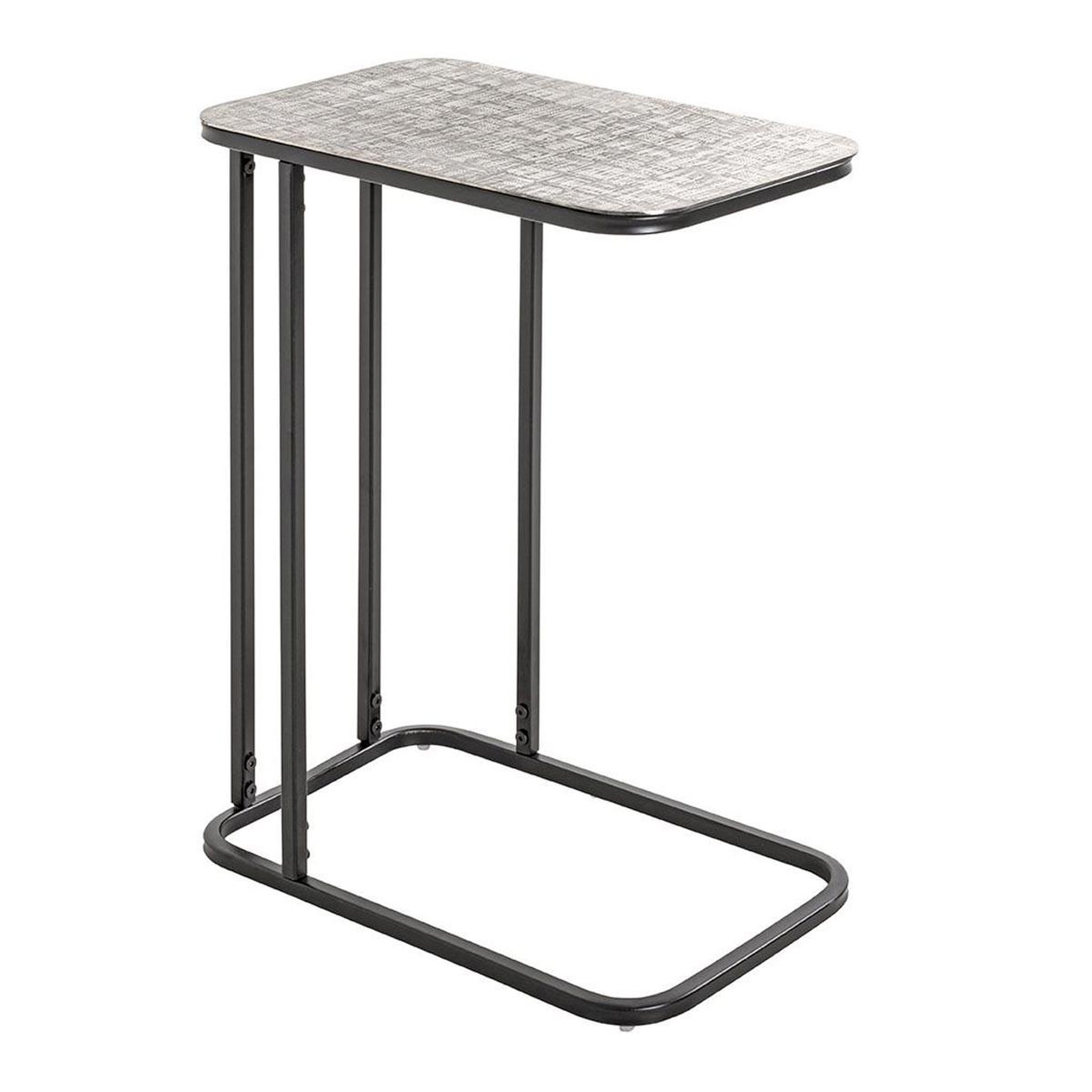 Paris Prix Table d'appoint design  galia  62cm argent & noir