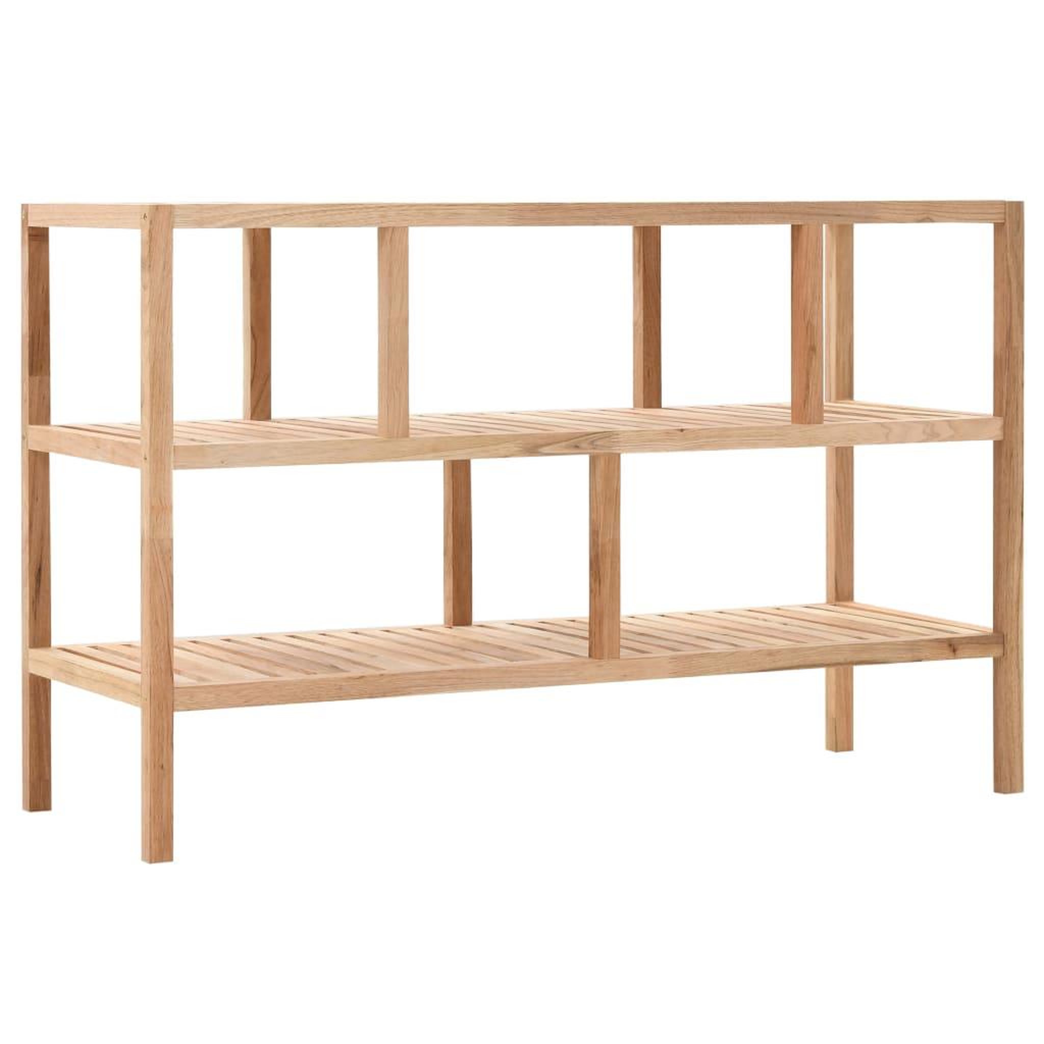 VIDAXL Etagere de salle de bain bois de noyer massif 100x40x65 cm