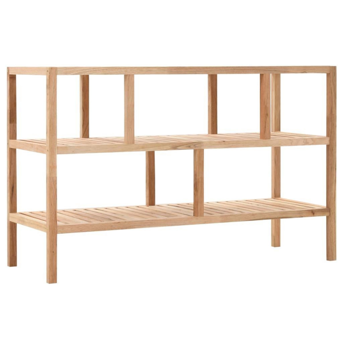 VIDAXL Etagere de salle de bain Bois de noyer massif 100x40x65 cm