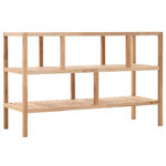VIDAXL Etagere de salle de bain Bois de noyer massif 100x40x65 cm